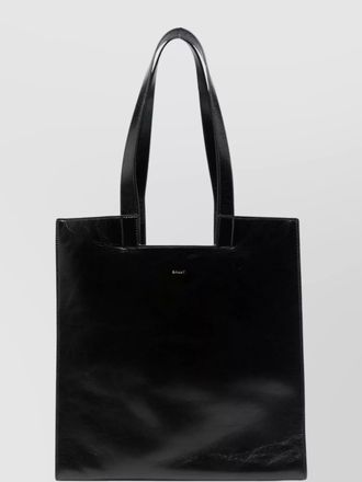 Bally rectangular calf leather tote bag
