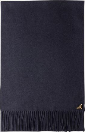 Prada Fringed Silk-Cashmere Scarf