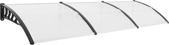 OEM Toldo, Resistente A La Intemperie, F&aacute;cil Instalaci&oacute;n, Negro Transparente
