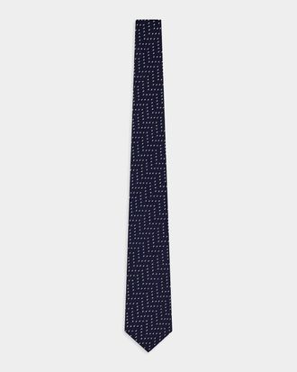 Giorgio Armani Chevron Silk Tie