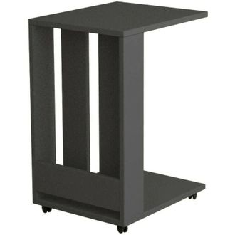 Dmora Tavolino da salotto Kyant, Tavolo basso da caff&egrave;, Portariviste per divano, Ripiano da soggiorno, 37x45h60 cm, Antracite - Dmora