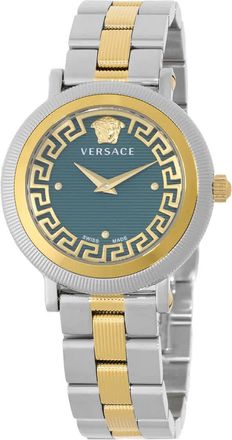 Versace Greca Flourish Quartz Green Dial Ladies Watch VE7F00523