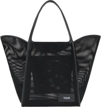 Tous Tulip Mesh Tote - Dames - Shoppers - Zwart - ONE Size - Tassen