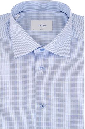 Eton Camicia a quadri - Blu