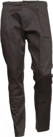 Nine In The Morning Fw 22 Fl 108 Vouw Kette Negen: In The: Morning - Heren - Straight fit broeken - Grijs - M - Broeken