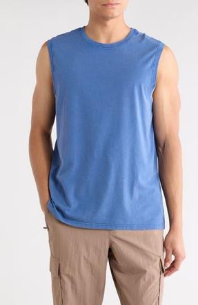 90 Degree by Reflex Acid Wash Cotton Blend Tank in Forever Denim at Nordstrom Rack, Size Xx-Large
