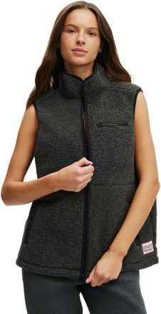 Cotton On Womens Active Peak Soft Fleece Vest in Charcoal Marle Badge at Nordstrom, Size Xx-Small