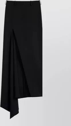 Givenchy wool high-rise asymmetric midi skirt