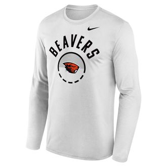 Nike Oregon State Legend Nike Mens Dri-FIT College Basketball T-Shirt in White | IV8630-100
