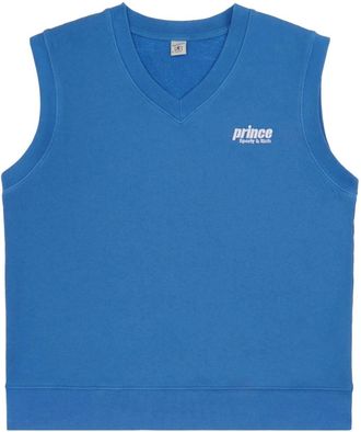 Sporty & Rich Prince Sport cotton vest - women - Cotton - L - Blue