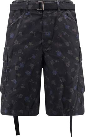 sacai Cargo Shorts - Heren - Korte Broeken - Zwart - L - Katoen - Korte Broeken
