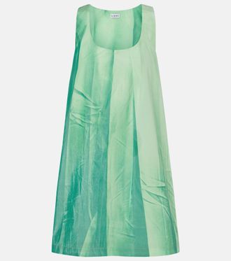 Loewe Vestido corto de piel estampado