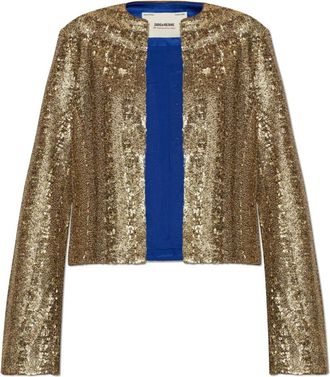 Zadig&Voltaire Luxilo Short Jacket - Jackets - Mujer - Amarillo - XS