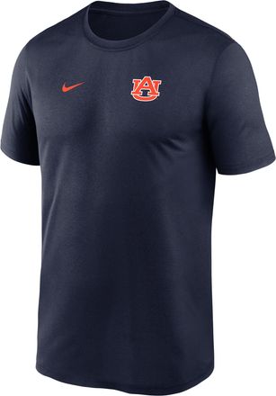 Nike Auburn Sideline Legend Small Logo Nike Mens Dri-FIT College T-Shirt in Blue | 02TI41SAUN-HE3