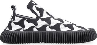 Bottega Veneta Womens Wavy Triangle Slip-On Sneakers Elastane Trainers