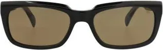 Dunhill 57mm Square Sunglasses in Black Black Brown at Nordstrom Rack