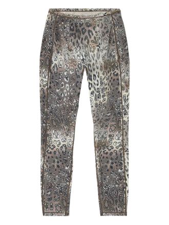 Diesel Leggings Meredith-Utility leopardati - Toni neutri