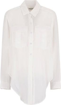 Isabel Marant Shirts, female, White, S, Casual Cotton Shirt