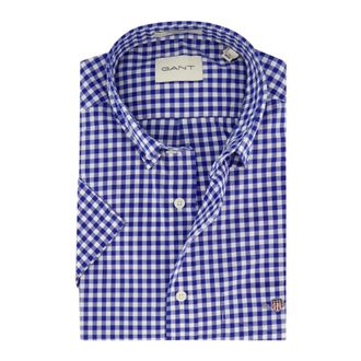 GANT Heren, Overhemden, Blauw, Maat: M Katoen
