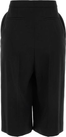 Givenchy Womens Black Wool Bermuda Shorts Exterior