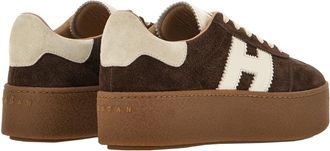 Hogan Womens Sneakers Cool Calfskin Brown Upper: Trainers