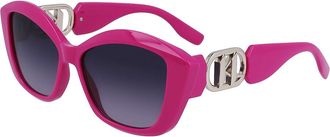 Karl Lagerfeld KL6102S 525 Womens Sunglasses Pink Size 56