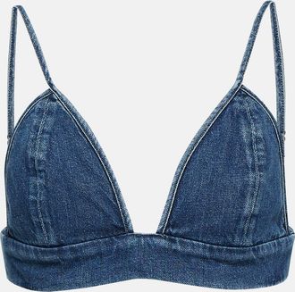 A Gold E Denim bralette