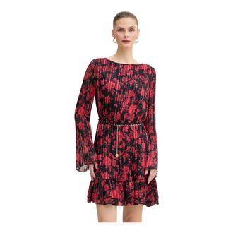 Guess Ilenia Pleat Dress - Dames - Korte kleedjes - Veelkleurig - S - Polyester - Kleedjes