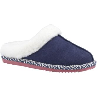 Hush Puppies Amara Su&egrave;de Vrouwen Slippers Navy