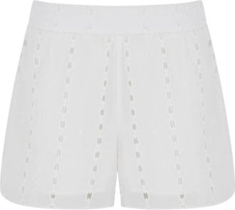Anine Bing KAM Short - Dames - Bermuda - Wit - L - Katoen - Korte Broeken