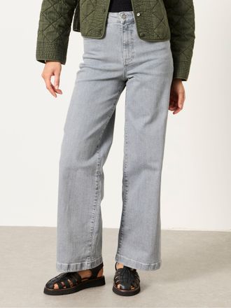 Fat Face FatFace Welling Grey Wide Leg Jeans
