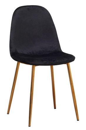 Regalos Miguel Regalos Miguel - Sillas Comedor - Silla Golden Teok Terciopelo - Negro