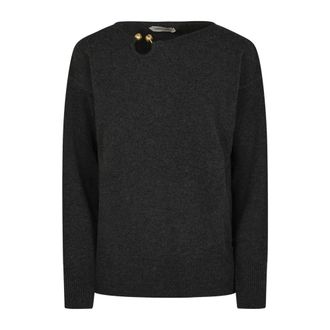 Alberta Ferretti Jersey de cuello redondo - Knitwear - Mujer - Gris - XS
