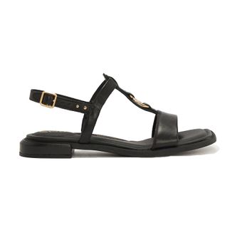 Clarks Ariany Sling Leather Womens Slingbacks Sandals - Black - Size:UK 4.5