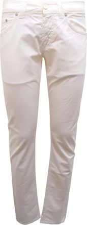 Dondup Heren, Broeken, Wit, Maat: W30 Katoen