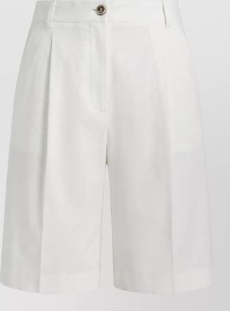 Pinko byrana linen viscose tailored shorts