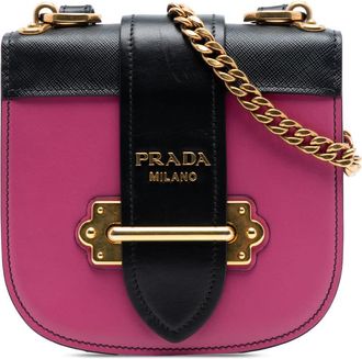 Prada Pre-owned Prada Saffiano Trimmed City Calf Pionniere Crossbody IR5YOM8XEQ1X3ZJT