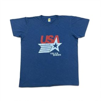 Velva Sheen Mens Usa Vs Graphic Tees In Blue