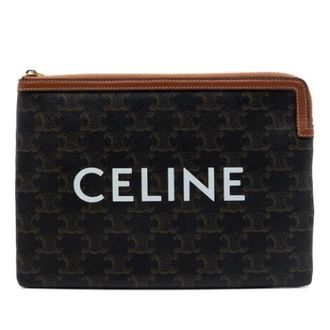 Celine Pre-owned Vintage Clutch - Dames - Pre-owned - Bruin - Maat: ONE Size Leer