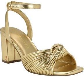 Tommy Hilfiger Sarifina Knotted Strap Sandal in Gol01- Summer Gold at Nordstrom Rack, Size 7.5