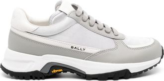 Bally Flick sneakers - women - Leather/Other Fabrics/Leather/Other Fabrics/Rubber - 34.5 - Grey