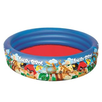 Trade Shop Trade Shop - Piscina 3 Anelli Angry Birds 152 X 30 Cm Mare Piscina Gonfiabile 282 Litri