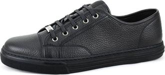 Gucci Pebbled Nappa Leather Low-top Sneakers Black 312615-AOD50-1000