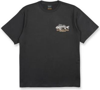Quiksilver Fish Bones Short Sleeve Shirt in Phantom at Nordstrom, Size Xx-Large