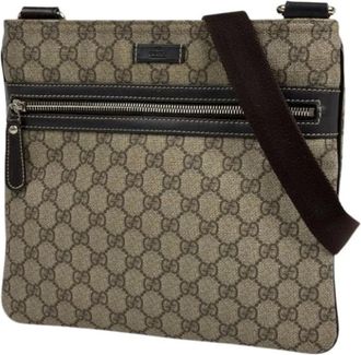 Gucci Pre-owned Cross Body Bags, female, Beige, Size: ONE SIZE Pre-owned Vintage Shoulder Bag