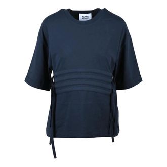 Alpha Studio Camiseta - Tops - Mujer - Azul - S