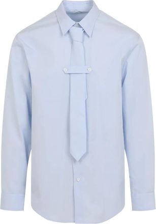 Dries Van Noten Overhemden, Heren, Blauw, L, Katoen, Cilian Shirt