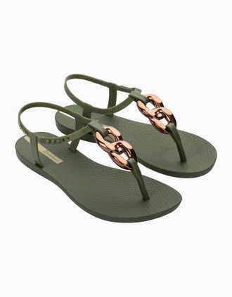 Ipanema Womens Ipanema Womens Class Connect II Sandal Fem Flip Flops - Tan - Size: 6