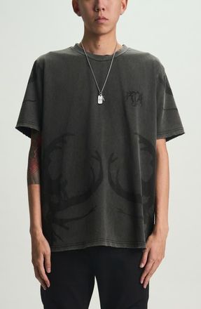 Rta Liam Logo Graphic T-Shirt in Black Beetle at Nordstrom, Size Xxx-Large