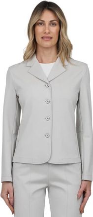 Max Mara Slim Single-Breasted Jacket - Dames - Blazers - Grijs - S - Jassen